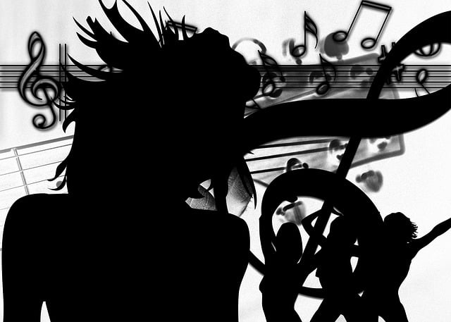 Silhouette, Mädchen, Tanz, Party, Disco