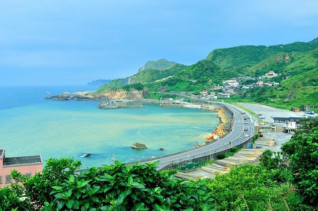 Jinguashi, Paisagem, Vista Do Mar
