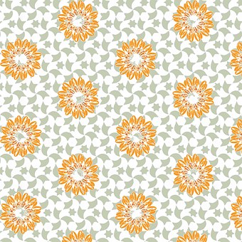 Print, Mønster, Mode, Blomster Baggrund