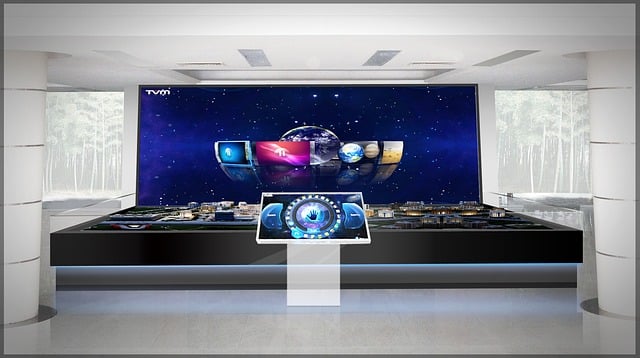Free sand table big screen television illustration