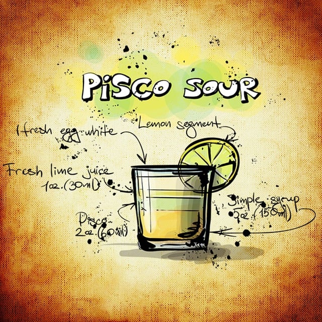 Pisco Sour, Cocktail, Getränk, Alkohol