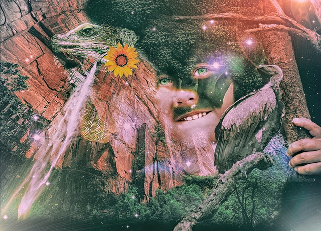 Free nature double export fantasy illustration