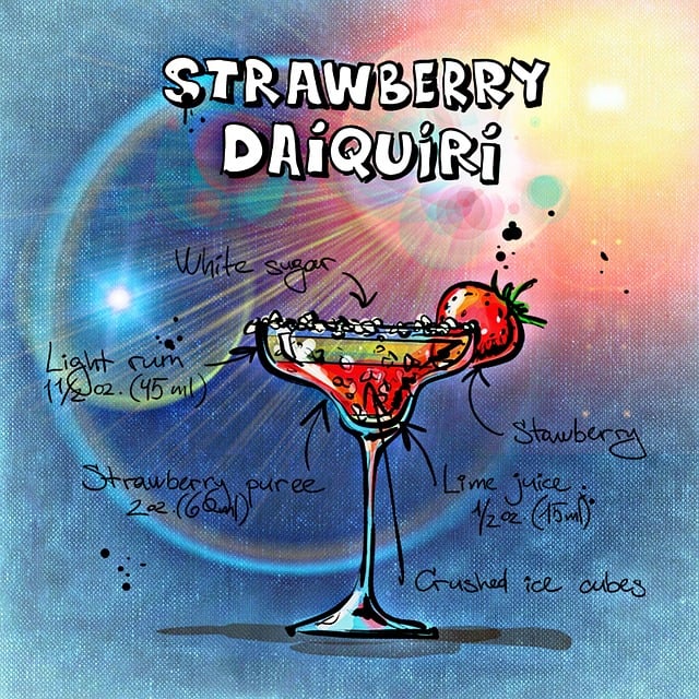 Strawberry Daiquiri, Natur, Cocktail