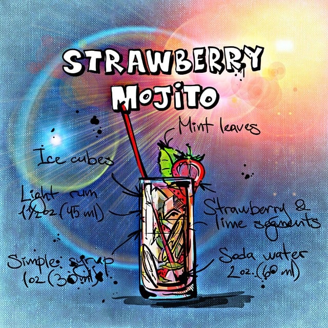 Strawberry Mojito, Natur, Cocktail