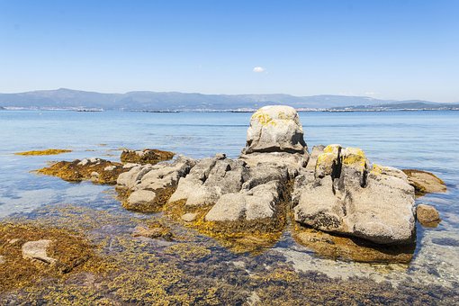 Costa, Rocas, Isla De Arousa, Despertar