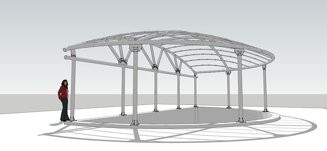 Free iron frame canopy lexan illustration