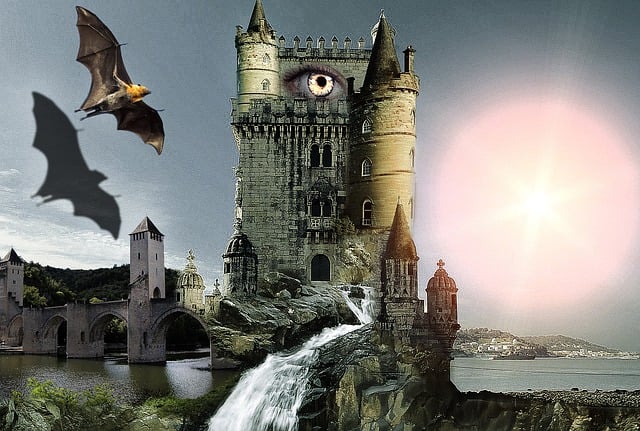 Free castle an eye nature illustration