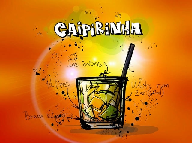 Download free HD stock image of Caipirinha Cocktail Free caipirinha cocktail nature illustration