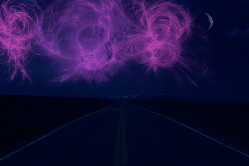 Free Road Night illustration and picture