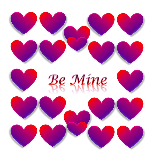 Free valentine love heart illustration