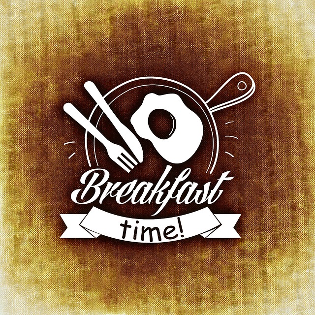 Free breakfast day start beginning knife illustration