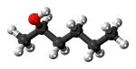 hexanol, model, molecule