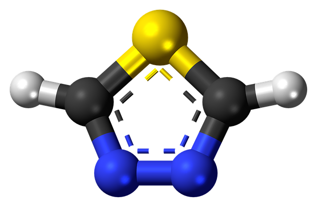 Download free HD stock image of Thiadiazole Heterocycle Free thiadiazole heterocycle aromatic illustration