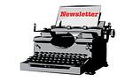 typewriter, newsletter, leave