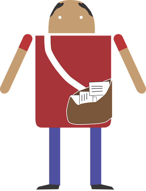 Free postman letter man vector