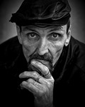 homeless, male, b w