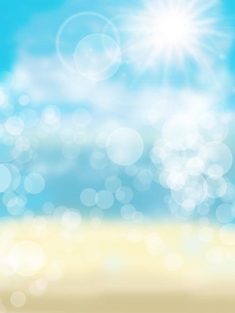 Free sea abstract sun illustration