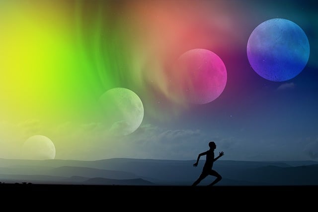 Free sports moon moon phase illustration