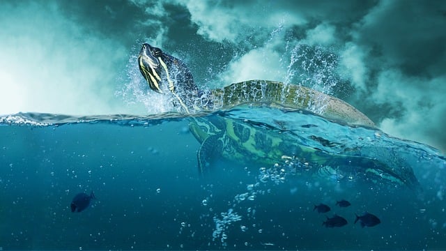 Free sea ocean turquoise illustration