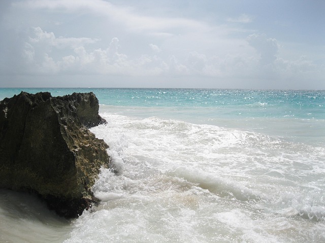 Playa, Mar, Onda, Horizonte, Rock, Roca