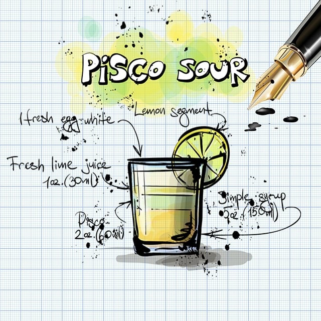 Free Pisco Sour Cocktail illustration and picture