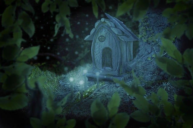 Free fantasy dwarf dwarf house illustration