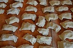 dumplings, cake, food