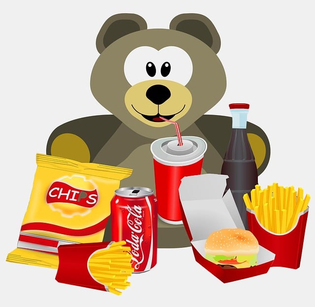 Free comic meal fries illustration