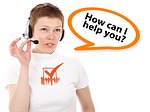woman, young, headset