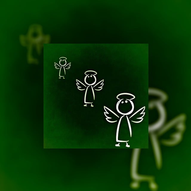 Free angel guardian angel figure illustration