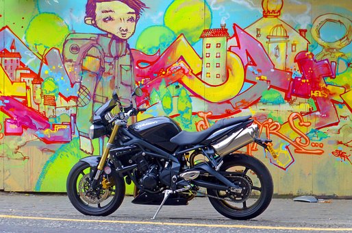 Motocykl, Streetbike, Černá, Cyklus