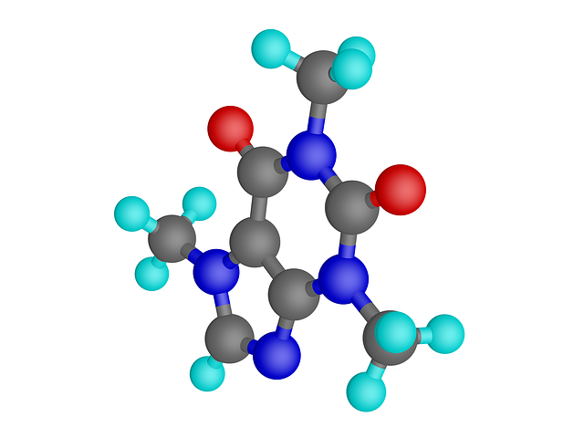 Free caffeine molecule coffee illustration