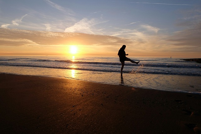 Free Playful Beach photo and picture