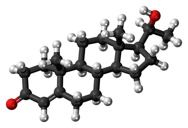 Download free HD stock image of Dihydroprogesterone Molecule Free dihydroprogesterone molecule steroid illustration