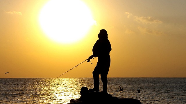 Free Sunset Angler photo and picture
