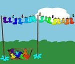 welly, boot, rainbow