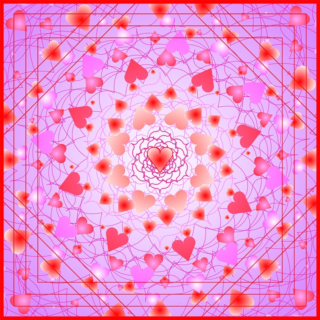 Free valentine heart love illustration