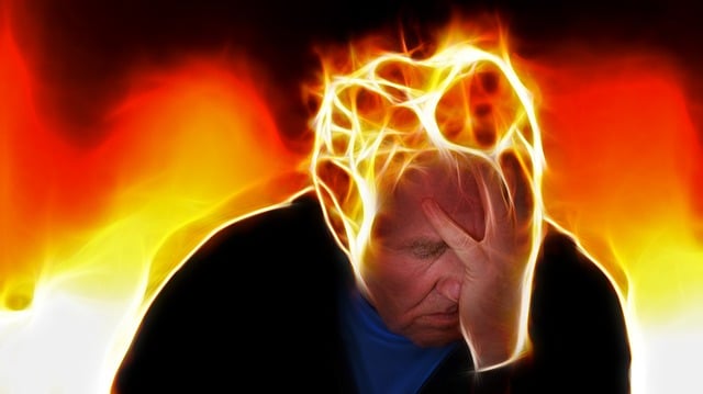 Free stress man hand illustration