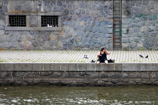 Free Woman River photo and picture