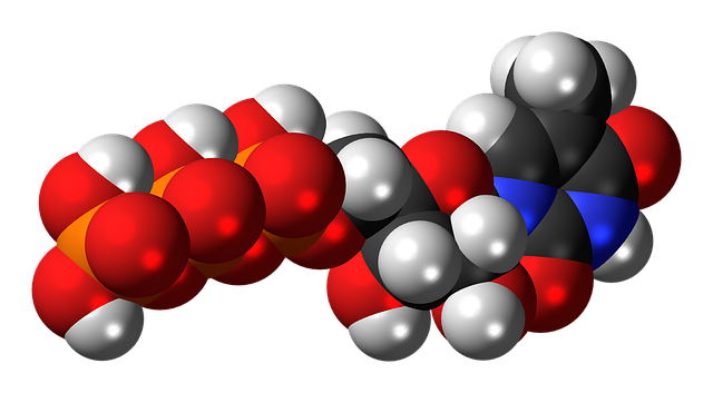 Free methyluridine triphosphate nucleotide illustration