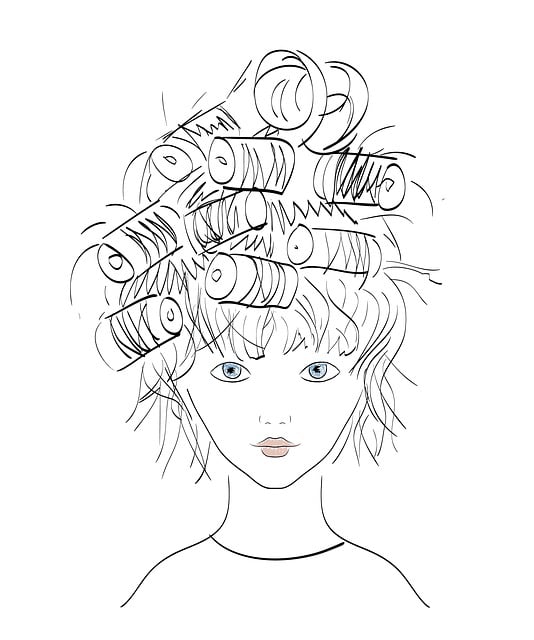 Free little girl hairstyle illustration illustration
