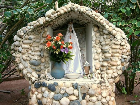 Mexico, Mindesmærke, Vase, Madonna, Sten
