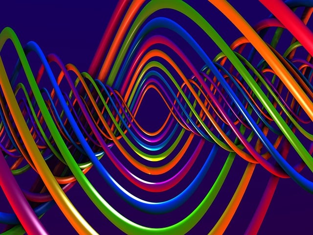 Free dna helix curve illustration