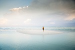 sandbar, water, ocean