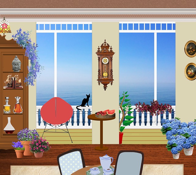 Free house chalet shelf illustration