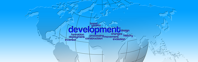 Free development globe continents illustration
