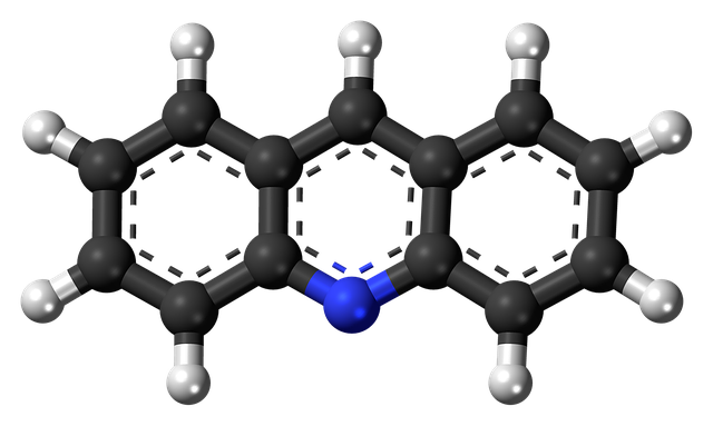 Download free HD stock image of Acridine Heterocycle Free acridine heterocycle molecule illustration