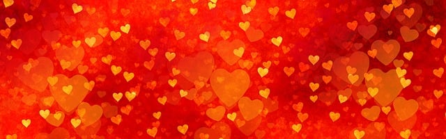 Free banner header hearts illustration