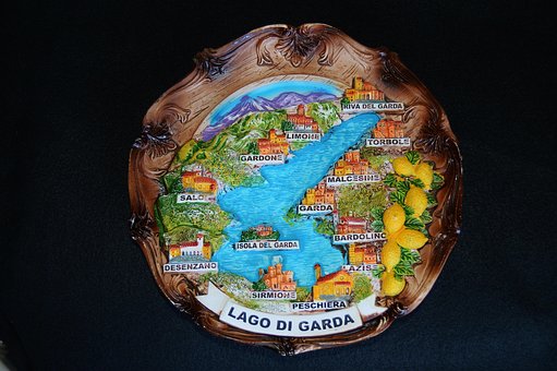 Souvenir, Italien, Gardasee, Wandteller