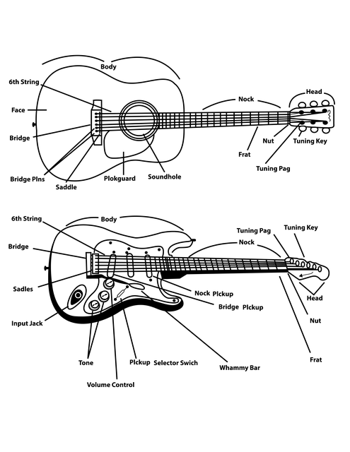 Free Guitar Violins illustration and picture